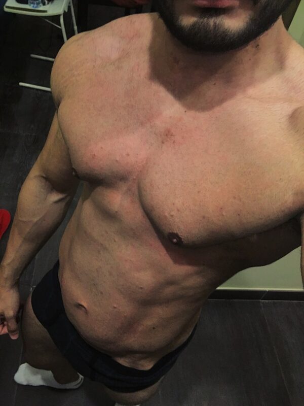 Muscular athletic Saif